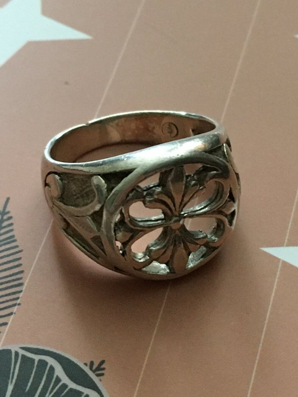 Y2K 925 Signed Silver Renaissance Fair D&D Knights Cross Ring - Picture 8 of 16